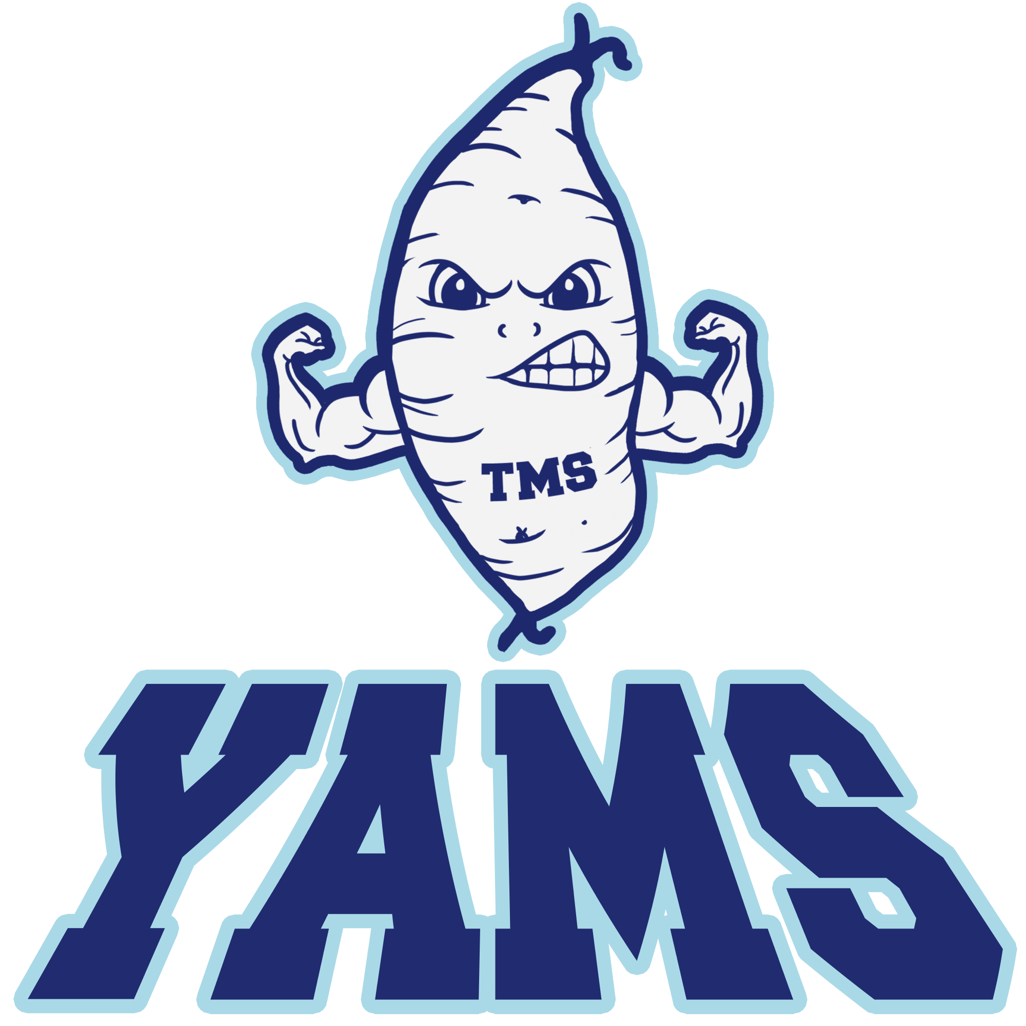 Yams Mascot Decal