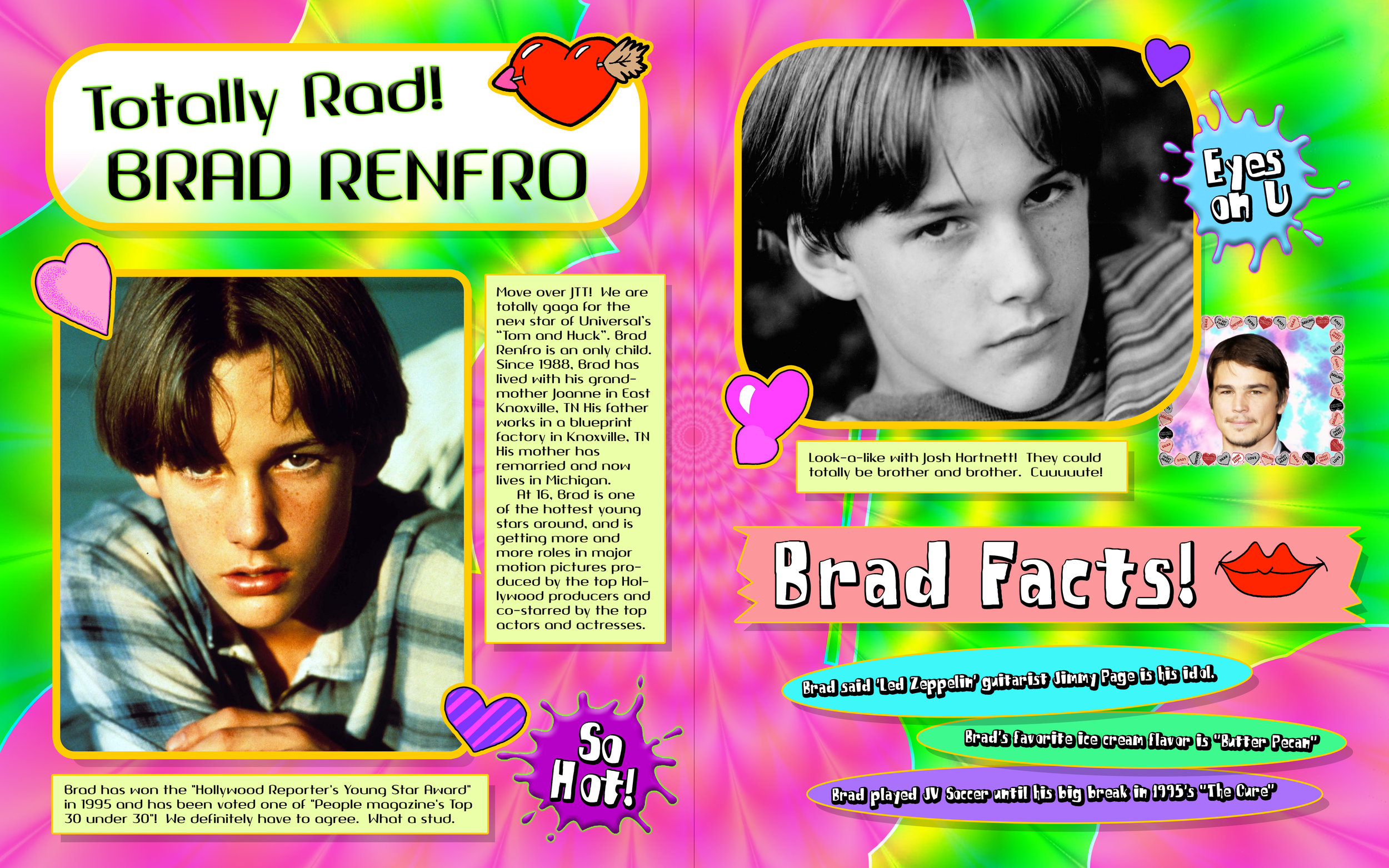 Brad Renfro Magazine Insert