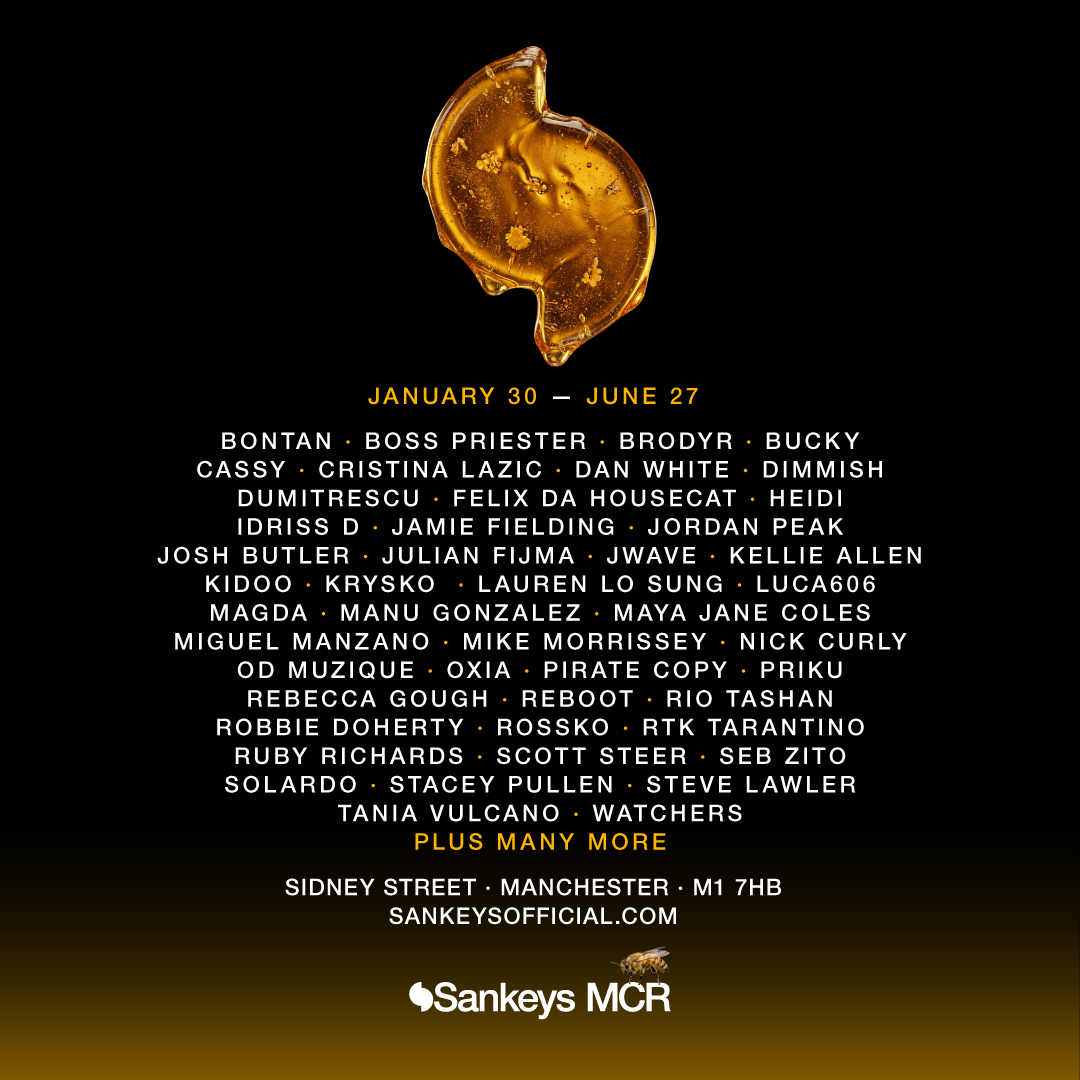 SANKEYS ANNOUNCES FIRST WAVE OF ARTISTS AHEAD OF ITS HIGHLY ANTICIPATED MANCHESTER RETURN