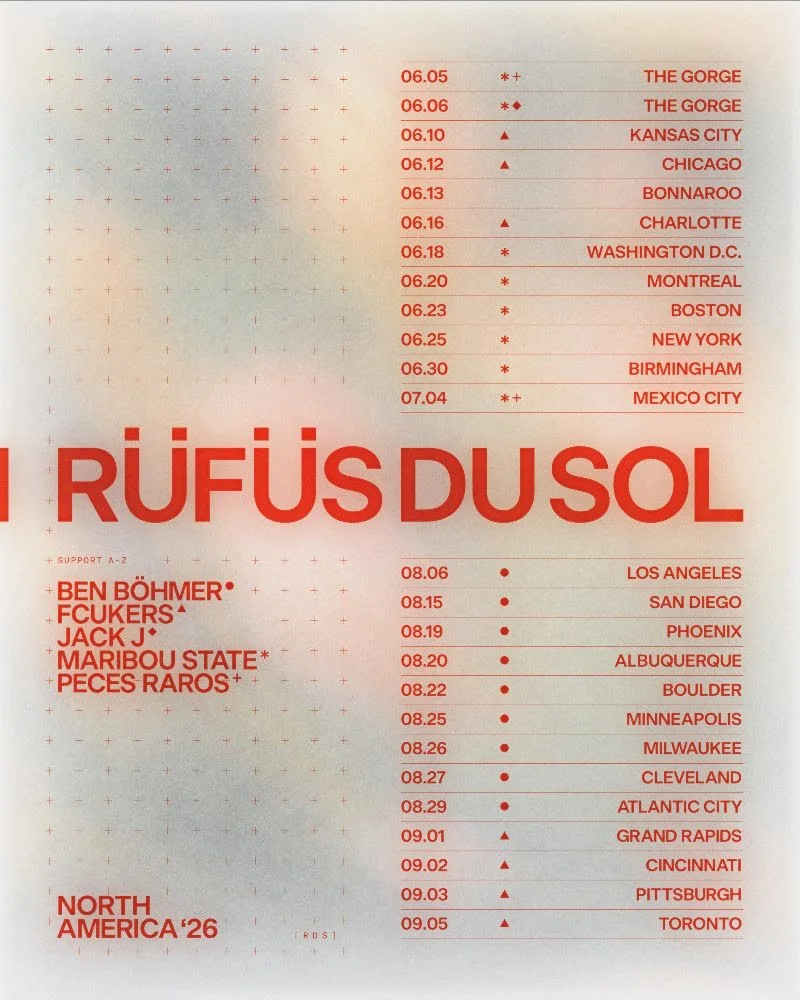 GRAMMY AWARD-WINNING ELECTRONIC BAND RÜFÜS DU SOL ANNOUNCE BIGGEST NORTH AMERICAN HEADLINE TOUR TO DATE