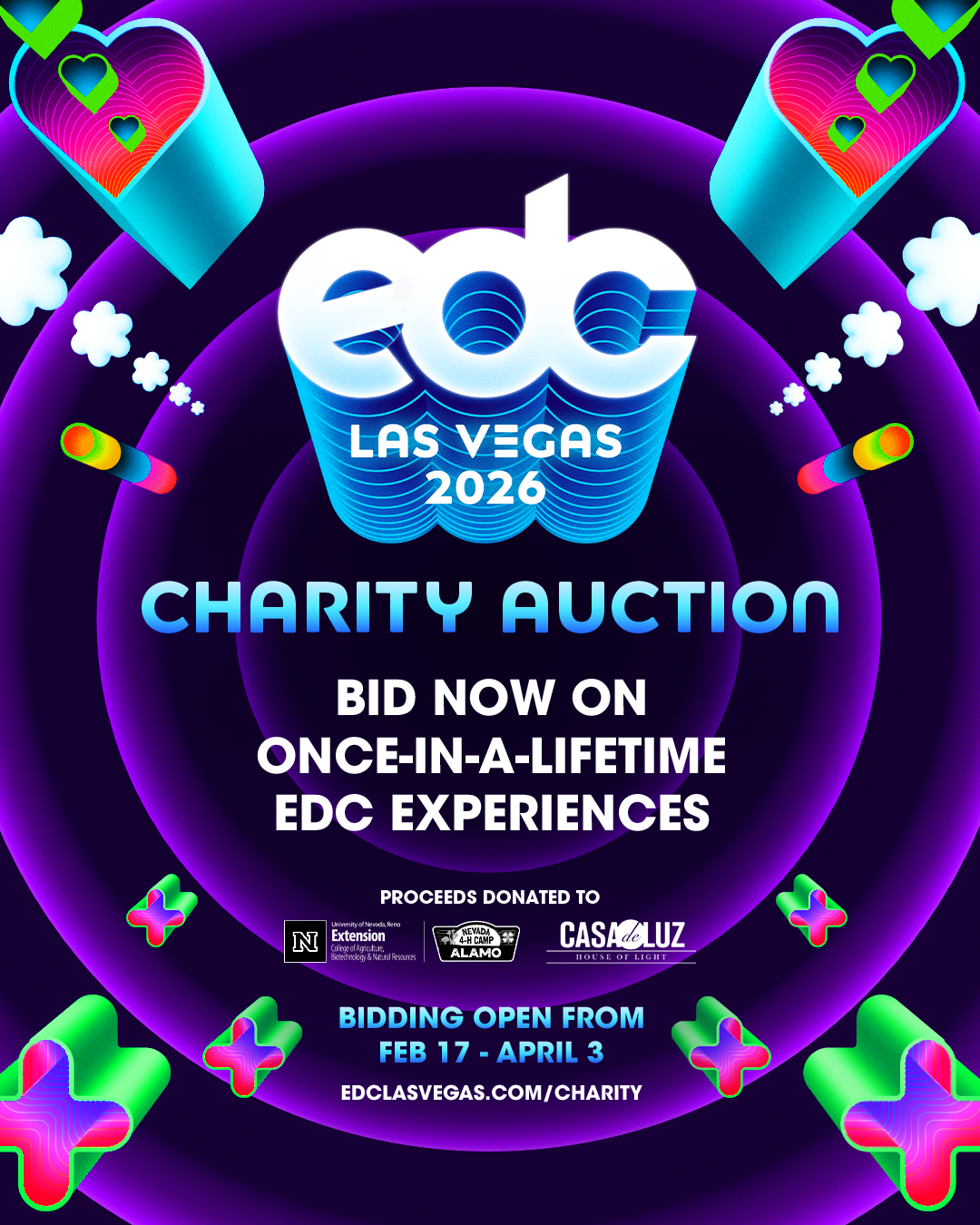 INSOMNIAC ANNOUNCES EDC LAS VEGAS 2026 CHARITY AUCTION ROSTER