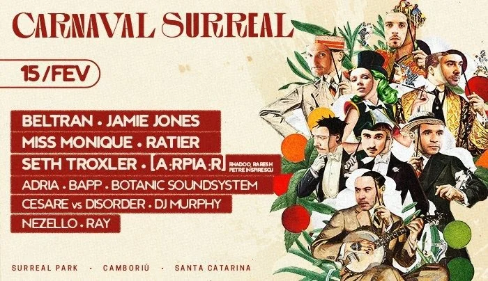 SURREAL PARK CARNIVAL 2026: JAMIE JONES, SETH TROXLER, MISS MONIQUE, A:RPIA:R AND MORE UNITE ACROSS THREE STAGES