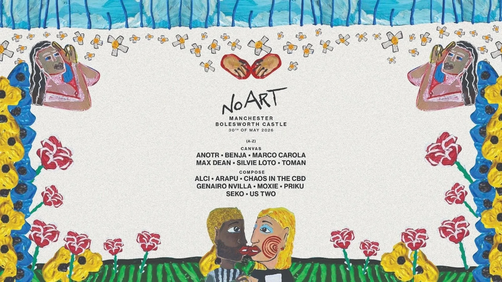 NO ART MANCHESTER REVEALS SPECTACULAR BOLESWORTH CASTLE LOCATION AND TWO-STAGE FESTIVAL LINE-UP