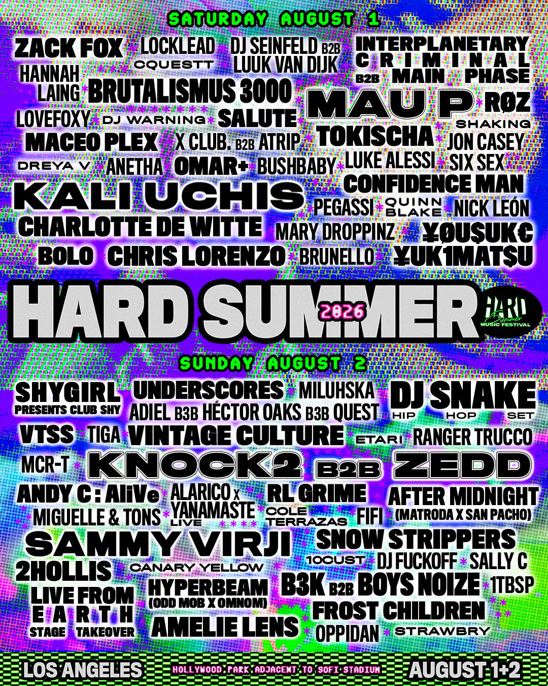 HARD SUMMER MUSIC FESTIVAL ANNOUNCES ARTIST ADDITIONS TO 2026 LINEUP