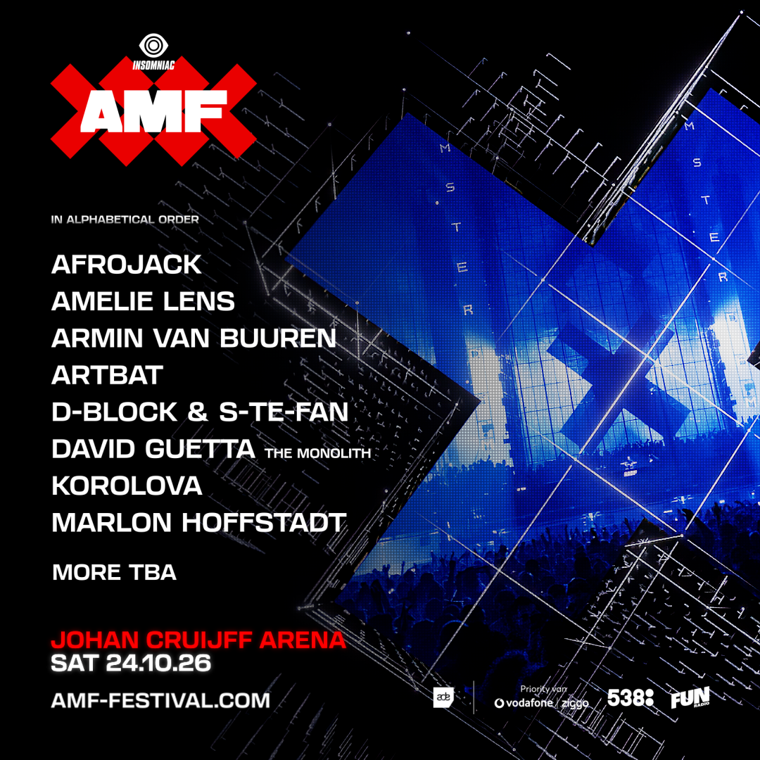 AMF UNVEILS 2026 LINEUP FEATURING AFROJACK, ARMIN VAN BUUREN, AMELIE LENS, DAVID GUETTA, MARLON HOFFSTADT, AND MORE