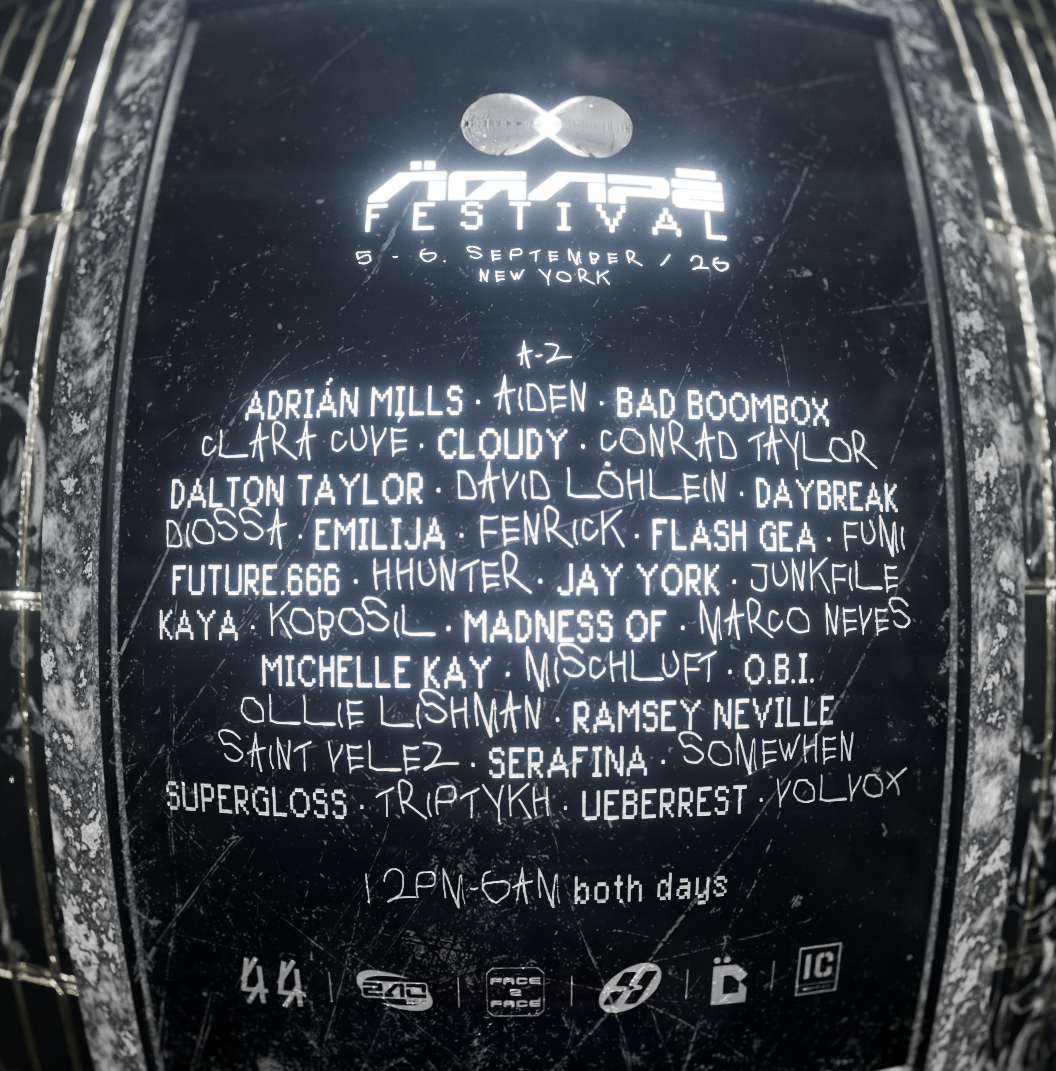 ÄGAPĒ FESTIVAL NYC REVEALS FULL LINEUP AND DAY-BY-DAY SCHEDULE FOR DEBUT EDITION AT INDUSTRY CITY