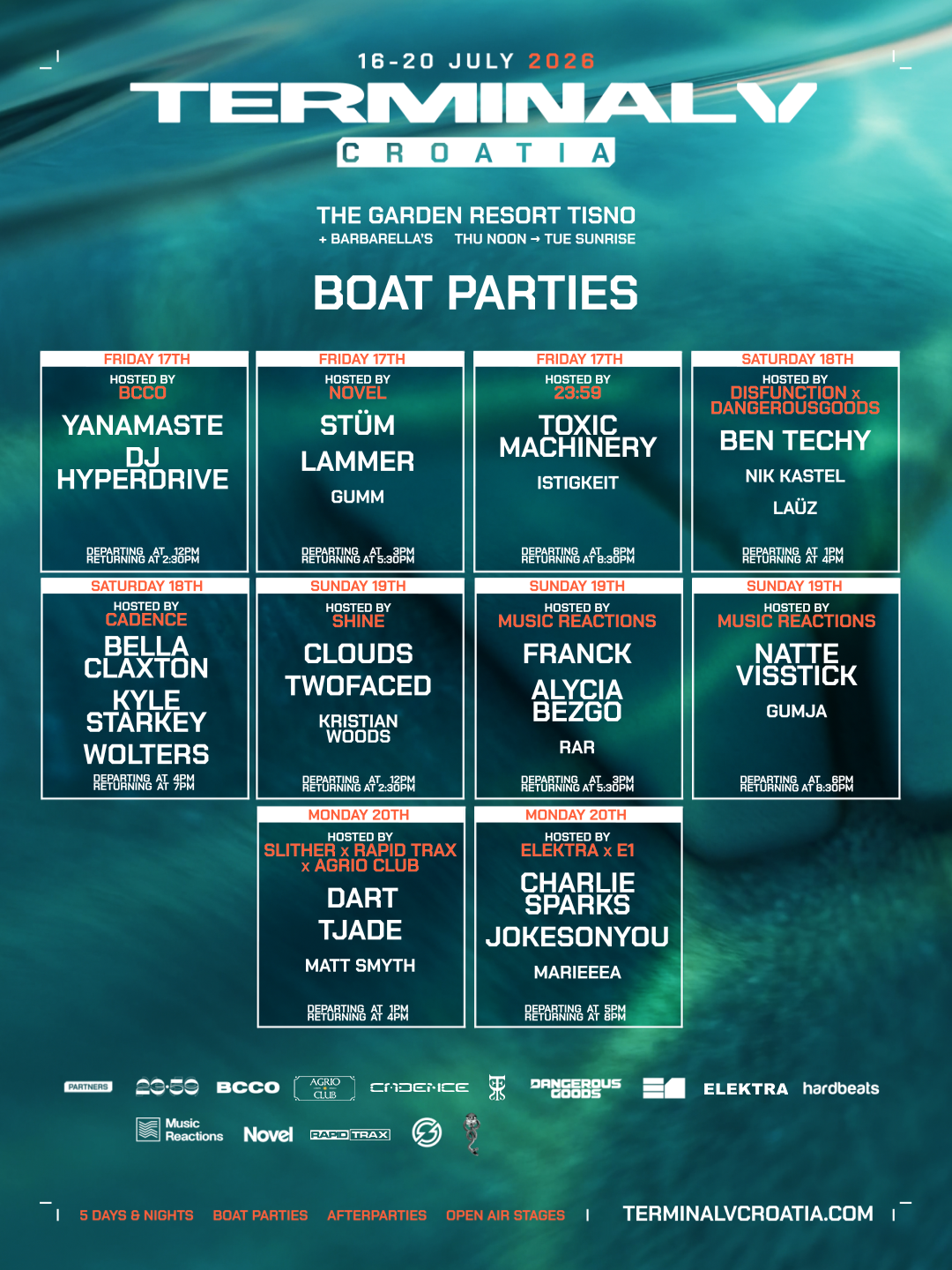 TERMINAL V CROATIA REVEALS BIGGEST EVER BOAT PARTY PROGRAMME FOR 2026 FESTIVAL