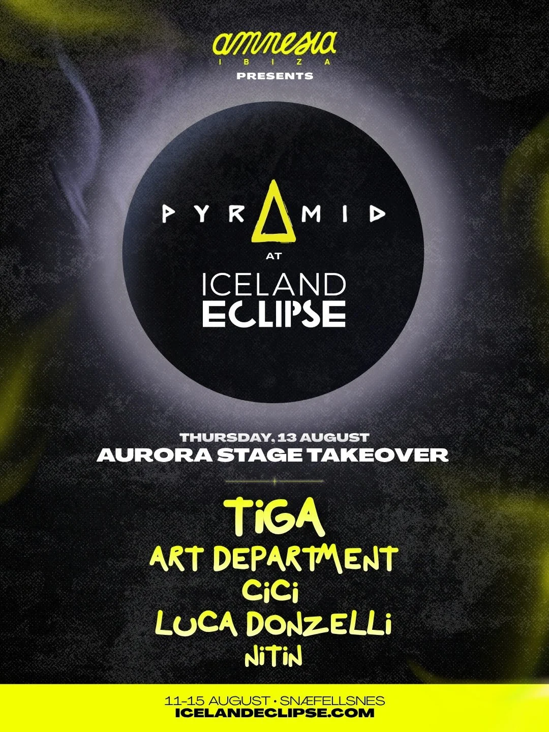 AMNESIA IBIZA PRESENTS PYRAMID AT ICELAND ECLIPSE FESTIVAL