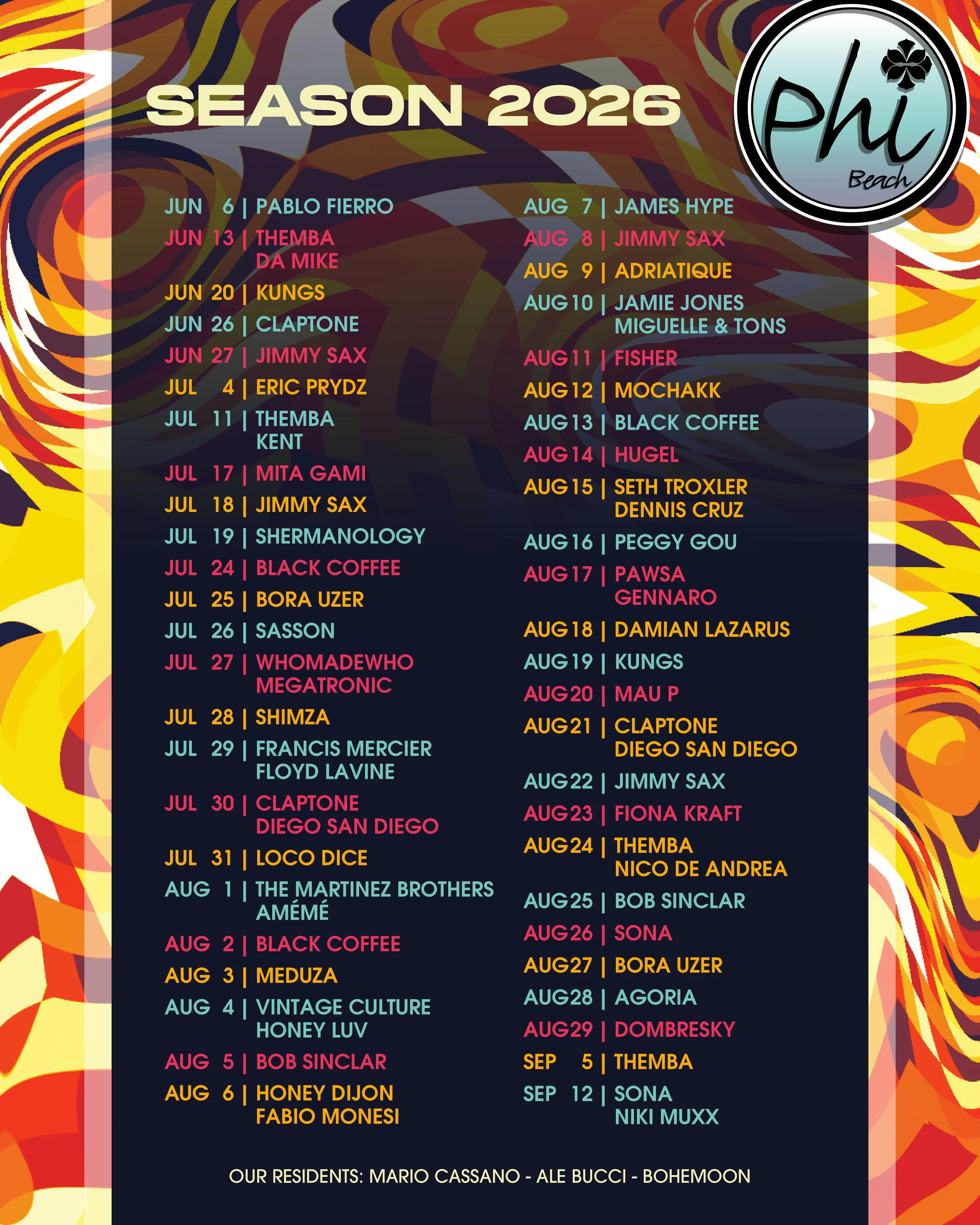PHI BEACH SARDINIA COMPLETES 2026 SUMMER LINEUPS ALONGSIDE NEW STATE-OF-THE-ART SOUND SYSTEM AND MAJOR VENUE UPGRADES