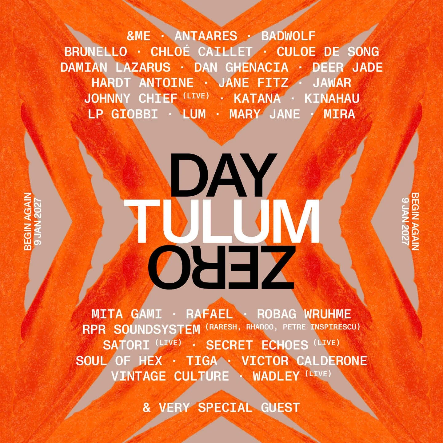 DAMIAN LAZARUS ANNOUNCES COMPLETE LINEUP FOR DAY ZERO TULUM: BEGIN AGAIN
