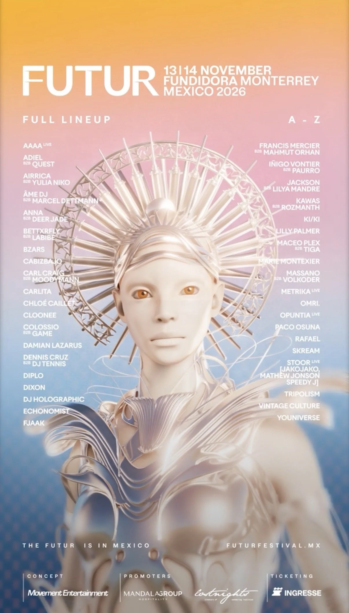 FUTURFESTIVAL ANNOUNCES ITS FINAL LINEUP FOR ITS DEBUT MEXICO EDITION