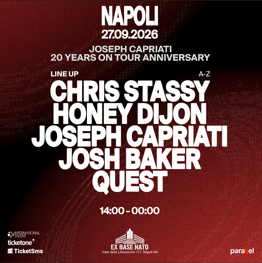 JOSEPH CAPRIATI MARKS 20 YEARS ON TOUR WITH AN EXCLUSIVE ANNIVERSARY EVENT IN HIS HOME CITY OF NAPLES