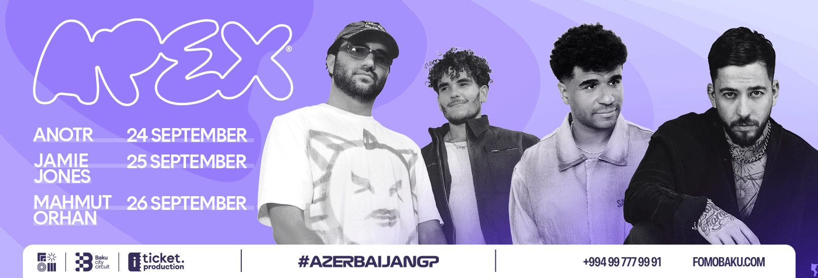 ANOTR, JAMIE JONES AND MAHMUT ORHAN TO PERFORM ON BAKU’S WATERFRONT FOR F1 WEEKEND AT APEX AFTER DARK OPEN AIR