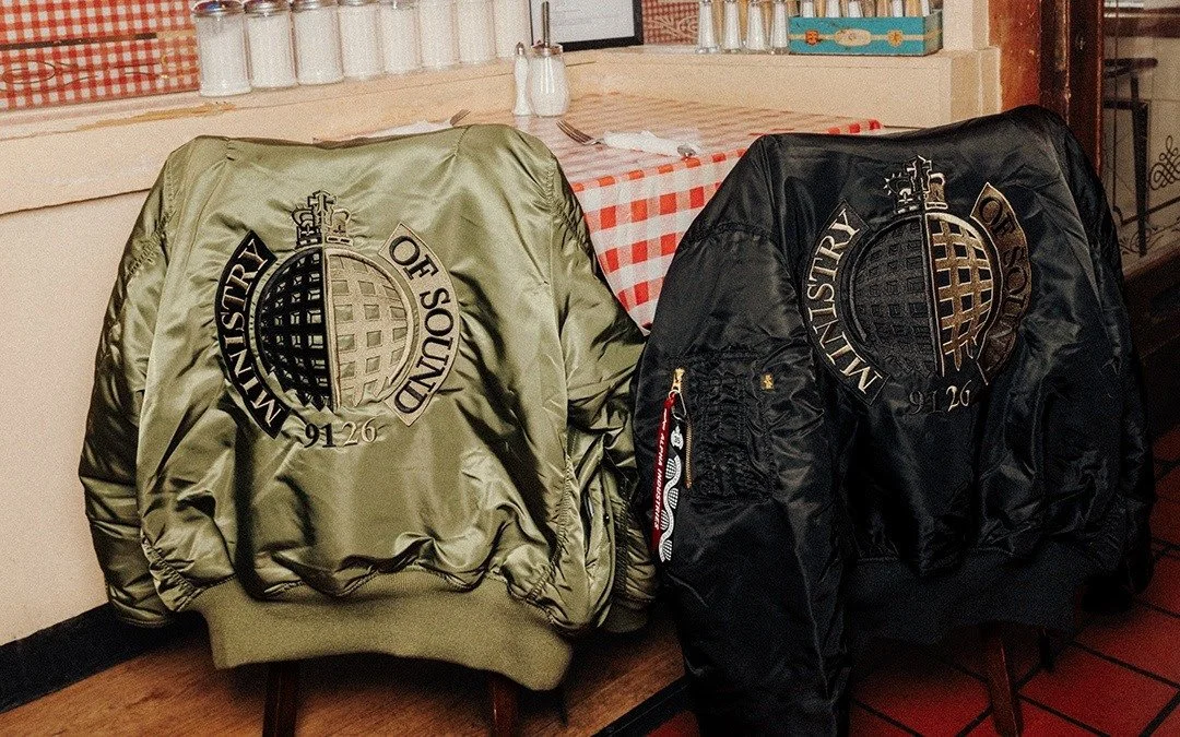 MINISTRY OF SOUND, ALPHA INDUSTRIES AND CHEMICAL X REUNITE TO CREATE 35 LIMITED EDITION BOMBER JACKETS