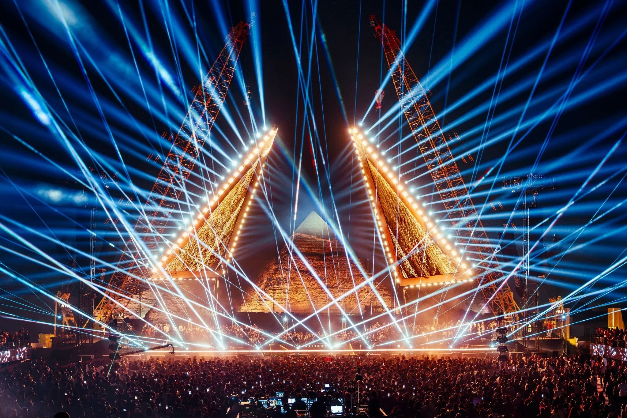 EXIT AND P+US MAKE HISTORY AT THE GREAT PYRAMIDS OF GIZA WITH STARLIGHT FESTIVAL'S SPECTACULAR DEBUT