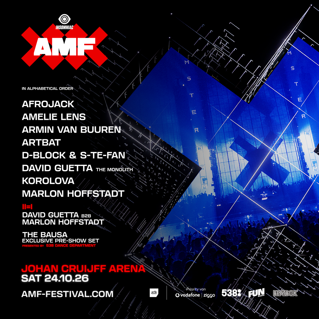 AMF SELLS OUT IN RECORD TIME AS 40,000 FANS PREPARE TO TAKE OVER THE JOHAN CRUIJFF ARENA FOR ADE’S BIGGEST SHOW