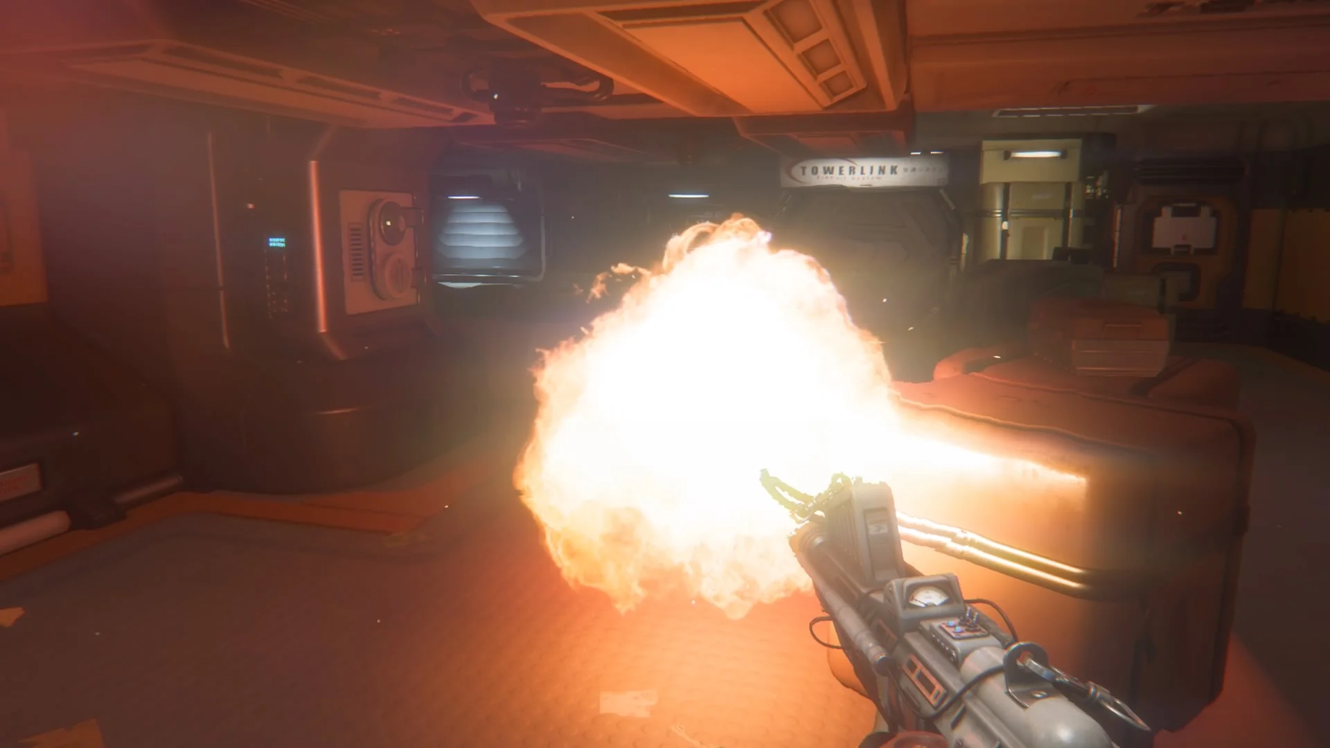 The flamethrower. This is the whip that tames the Xenomorph and allows you to begin learning it's behaviors effectively.
