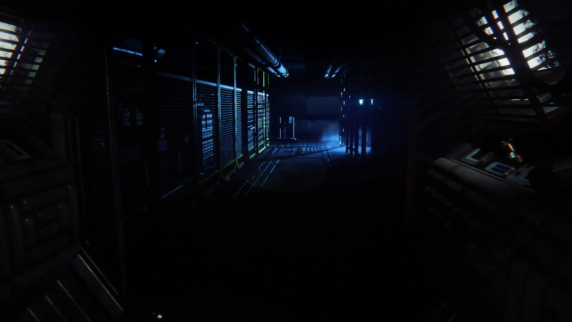 Lowering the brightness makes the station feel smaller and it makes you question every shadow and sound in crippling paranoia. More fear.