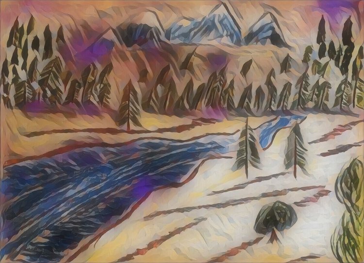 pine+trees+art,+mountains,+water,+river,+stream,+grass,+hills,+nature,+sky.jpg