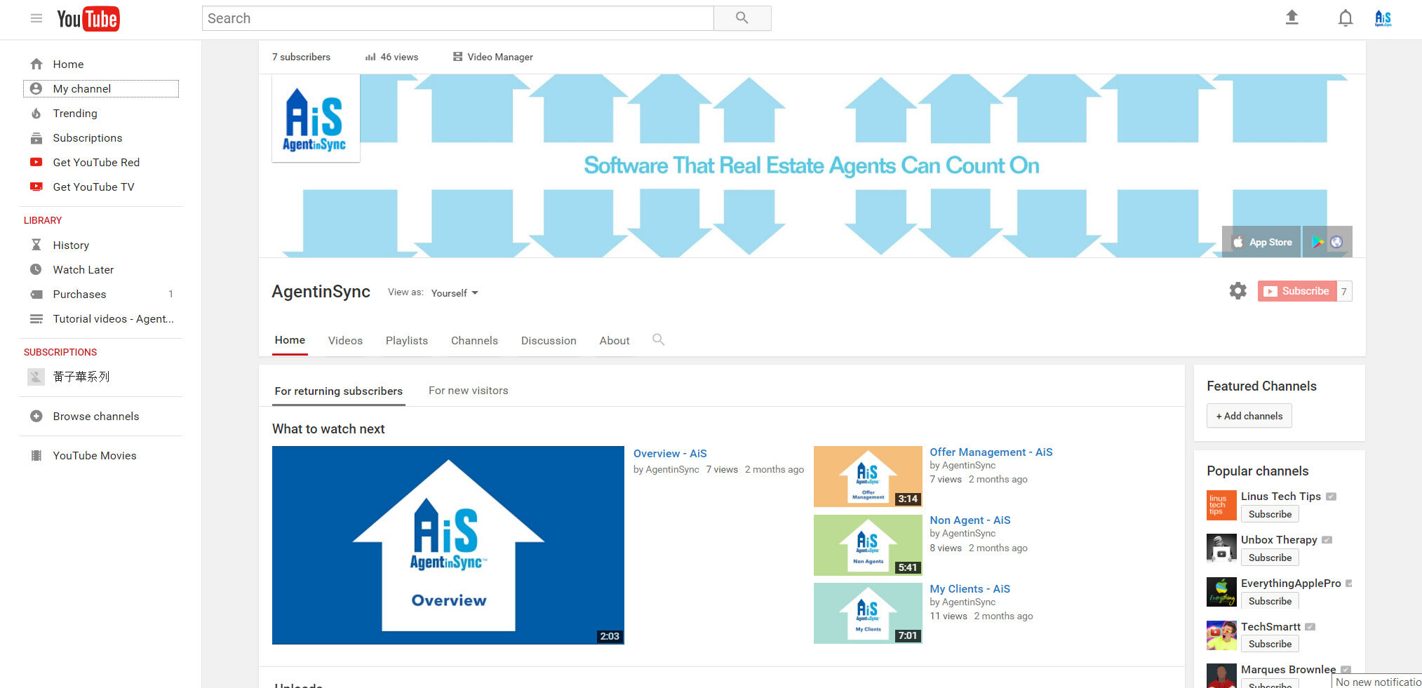 AiS Youtube channel Page.jpg