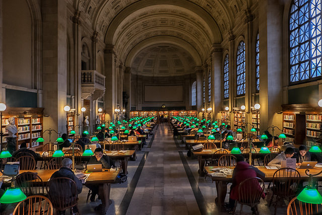 Boston Public Library. Photo via Timothy Neesam on Flickr