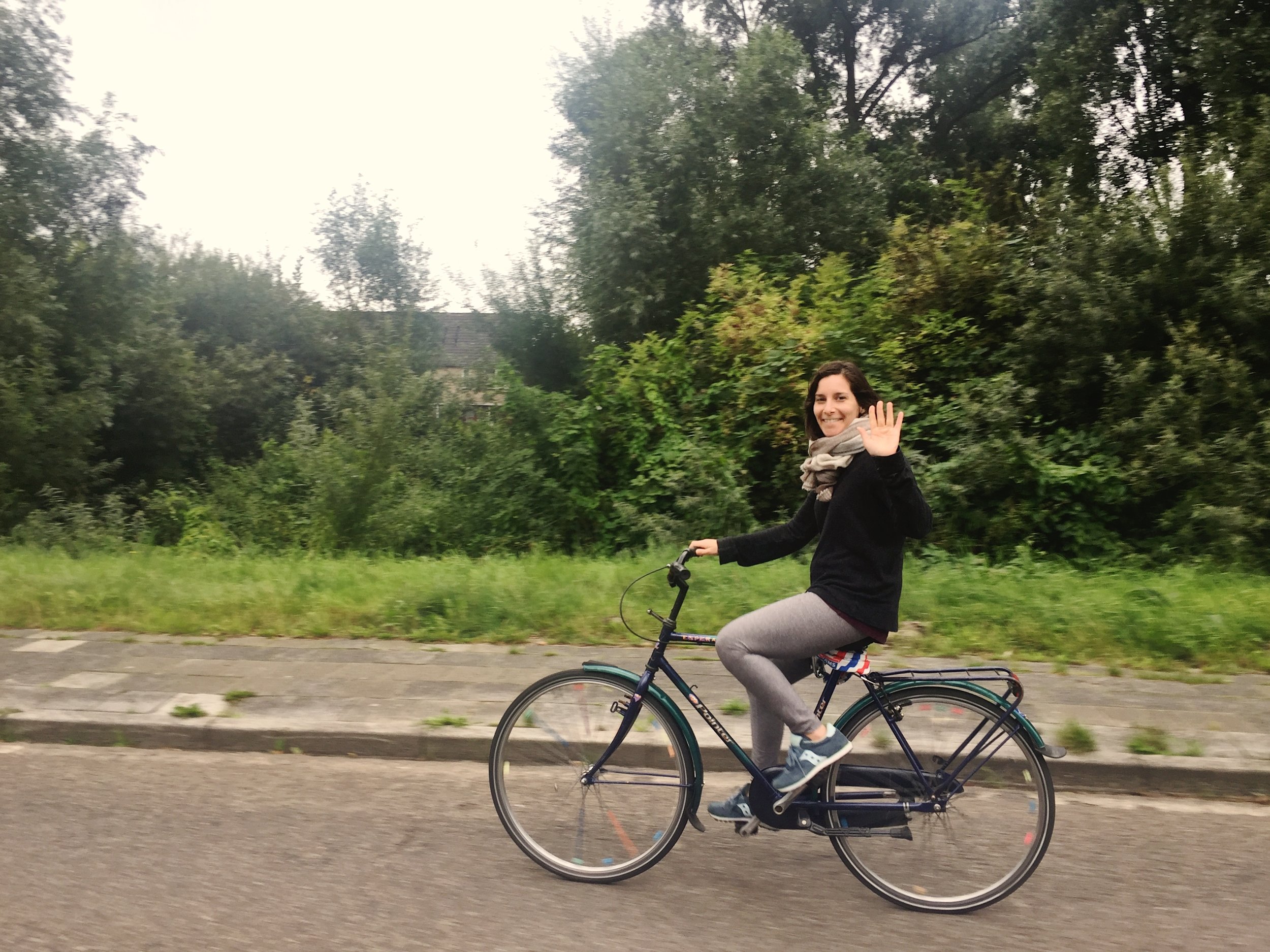 biking...