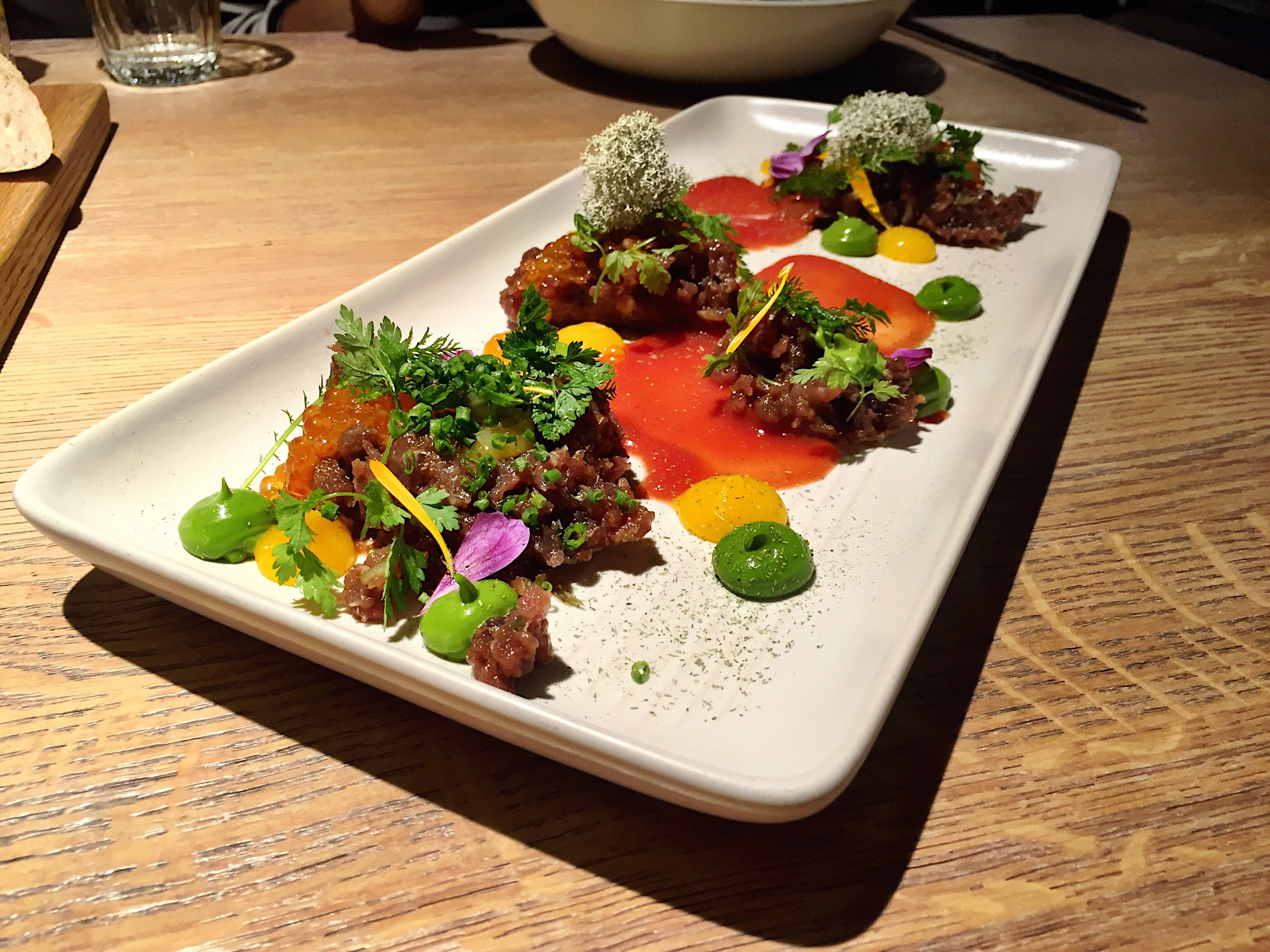 Estonian chefs putting the Dutch to shame with this amazing elk meat dish we had at Kaks Kokka in Tallinn