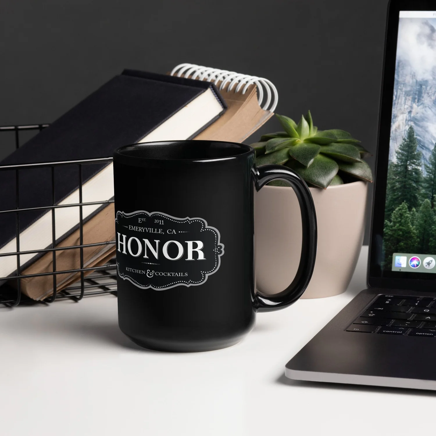 Black Glossy Mug  Honor