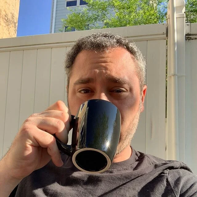 No idea what day it is, but coffee outside on a sunny morning isn&rsquo;t too bad. Enjoying before the existential dread sets in, and morning meetings start. #homehaircut #thisiswhatcountsasabackyardinphilly