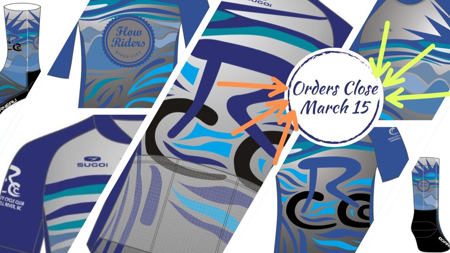 👕🧦RCCC and Flow Rider Jersey and Socks are orders are now available! 🧦👕
Orders close March 15th, 2023.
Orders are expected 5 weeks from the order closing date and will be shipped to the club. Delivery will be arranged once they come in.

Make sur