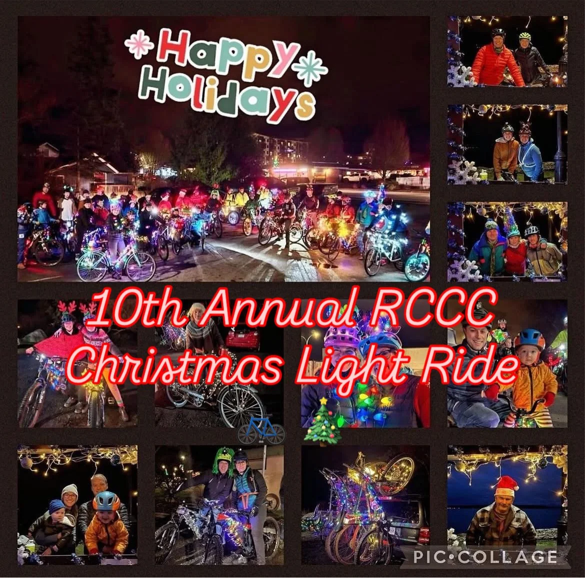10th Annual RCCC Christmas Light Ride!