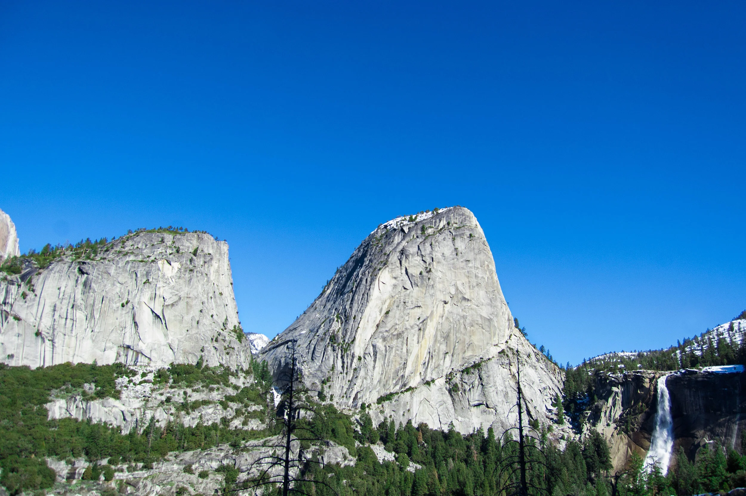 View of Nevada Falls from John Muir Trail 
