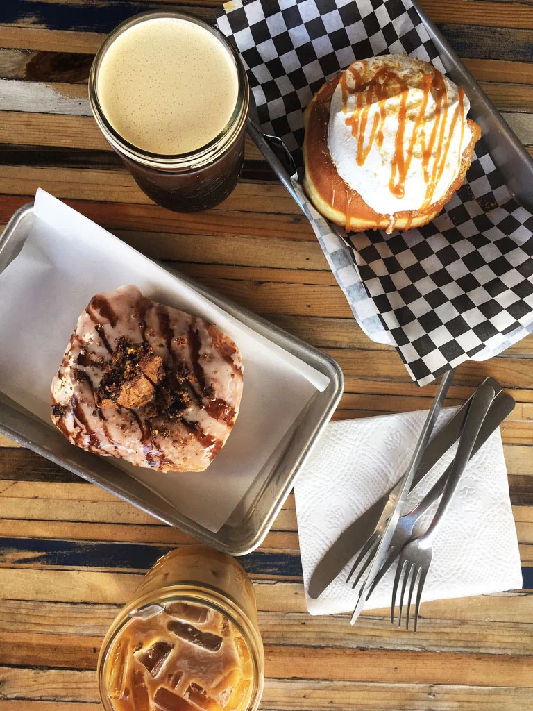 Coffee and dessert donuts at Streetcar Merchants