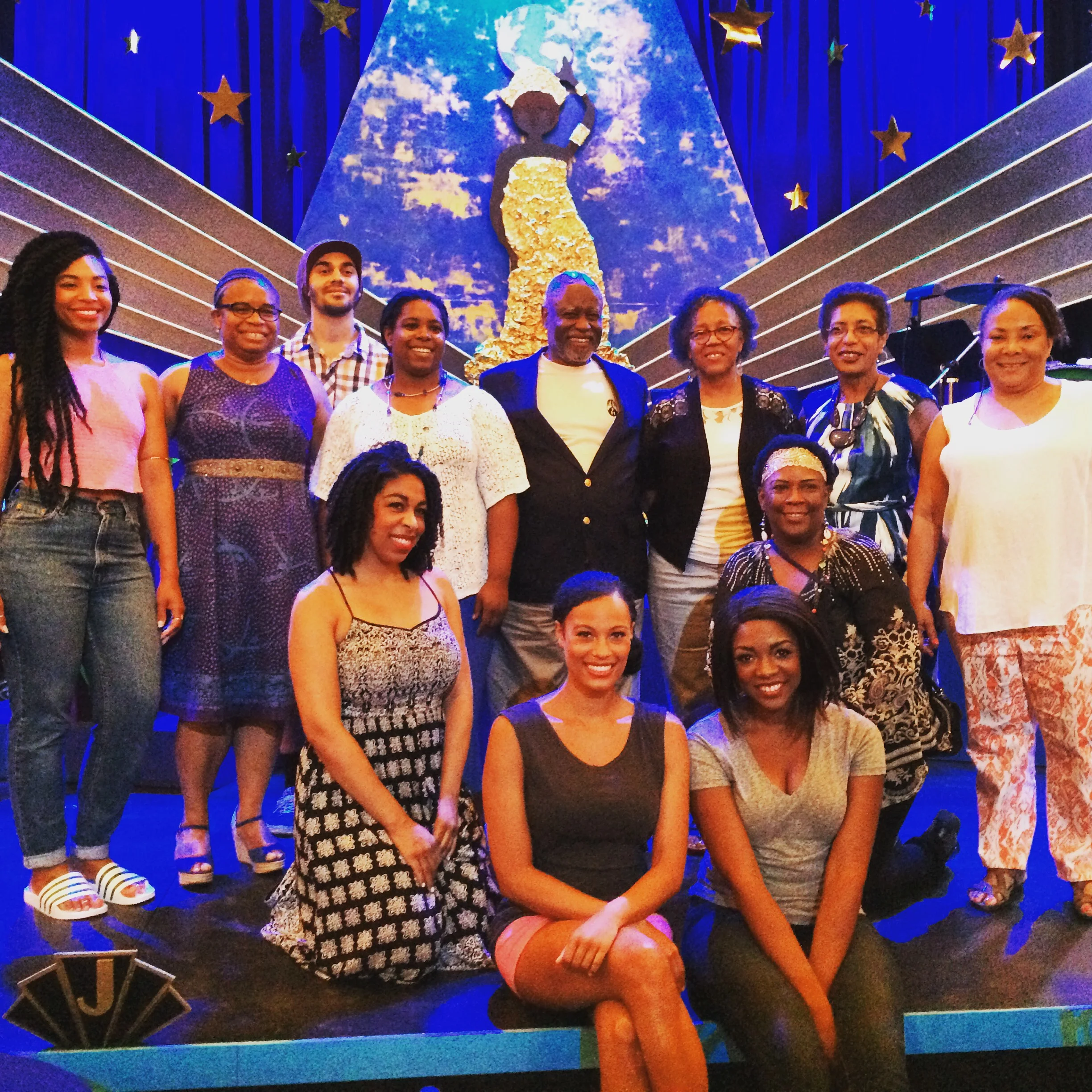                    Cast members of  Afram ou la Belle Swita  with Edmund T. Jenkins descendants.&nbsp; 