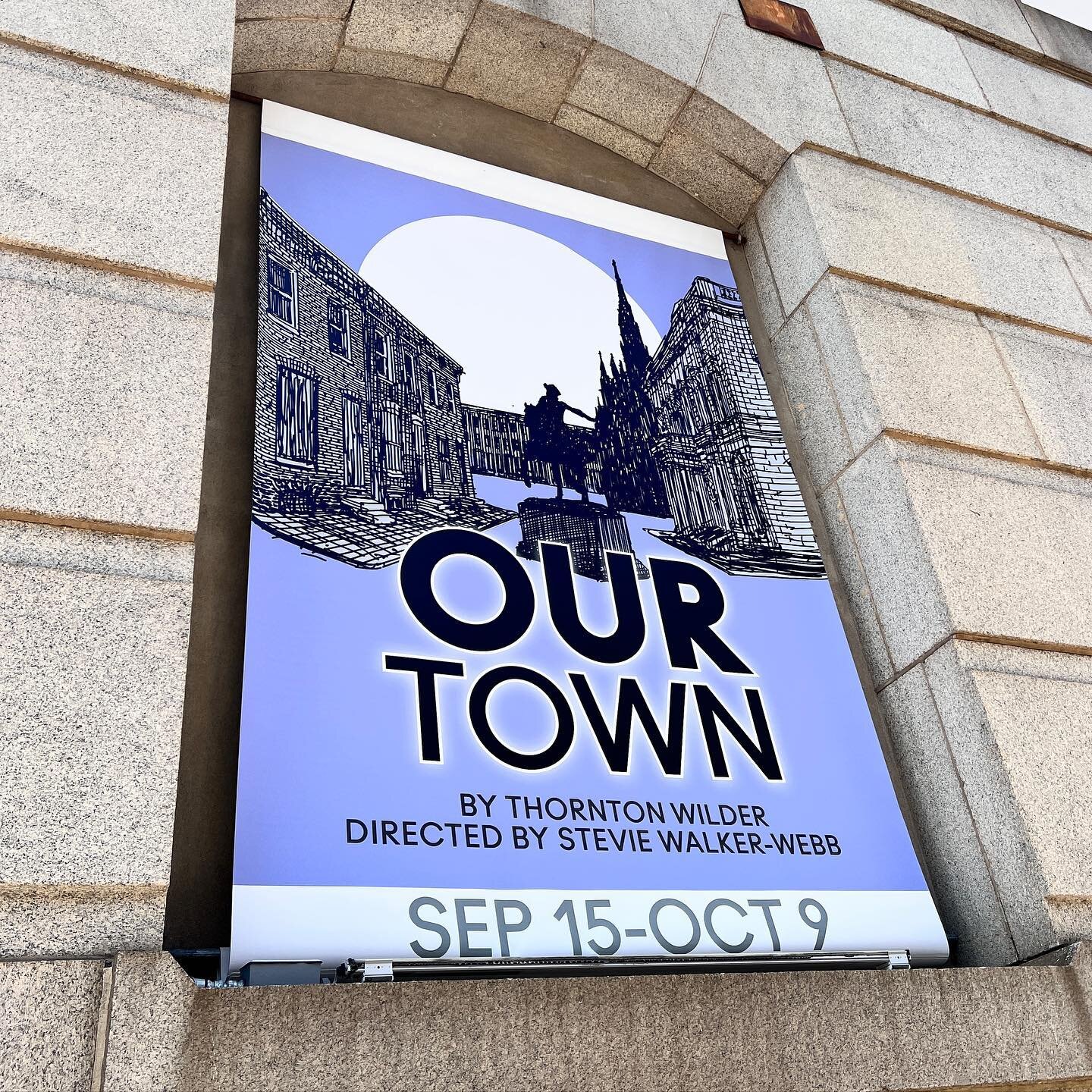 Going into the two show day here at @centerstagemd for Our Town. You have one more week to check us out. Visit the link in my bio for tickets and use promo code OTFIVE for $5 🎟 
.
.
#ourtown #ourtownbaltimore #ourtownbaltimorecenterstage #ourtowncen