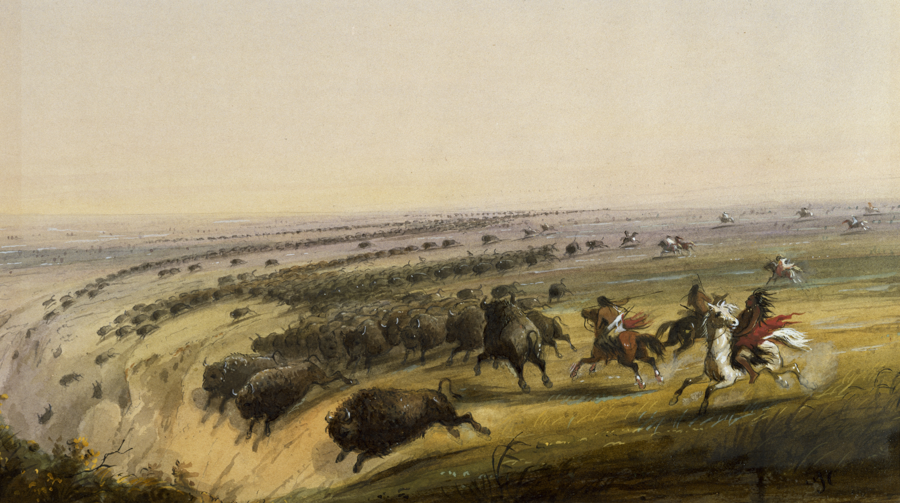 Alfred Jacob Miller, "Hunting Buffalo"