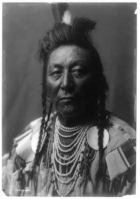 Chief Plenty Coups, Crow, photo by Edward Curtis