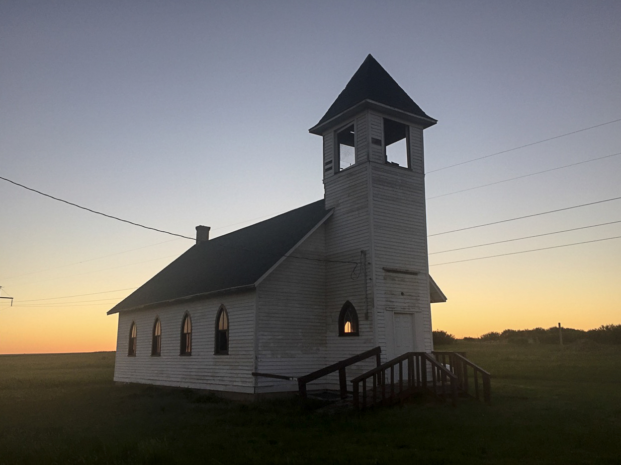 Abandoned church just off the Montana Hi-Line