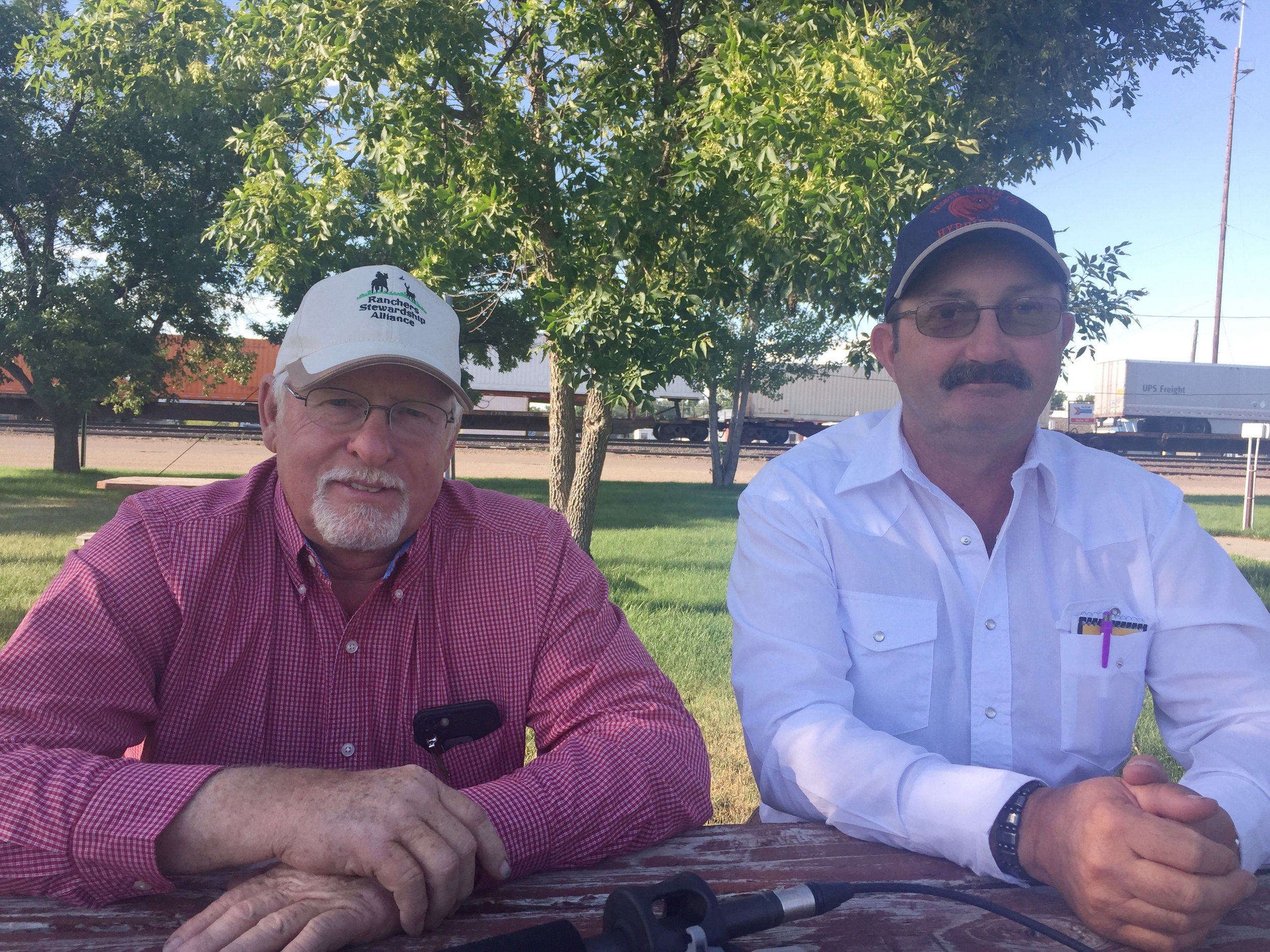 Leo Barthelmess and Dale Veseth, ranchers