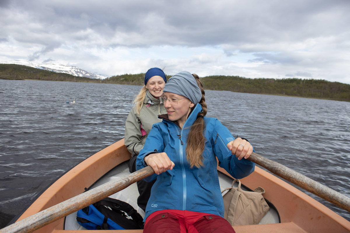 A group of researchers collect data on methane releases from Arctic lakes and wetlands.