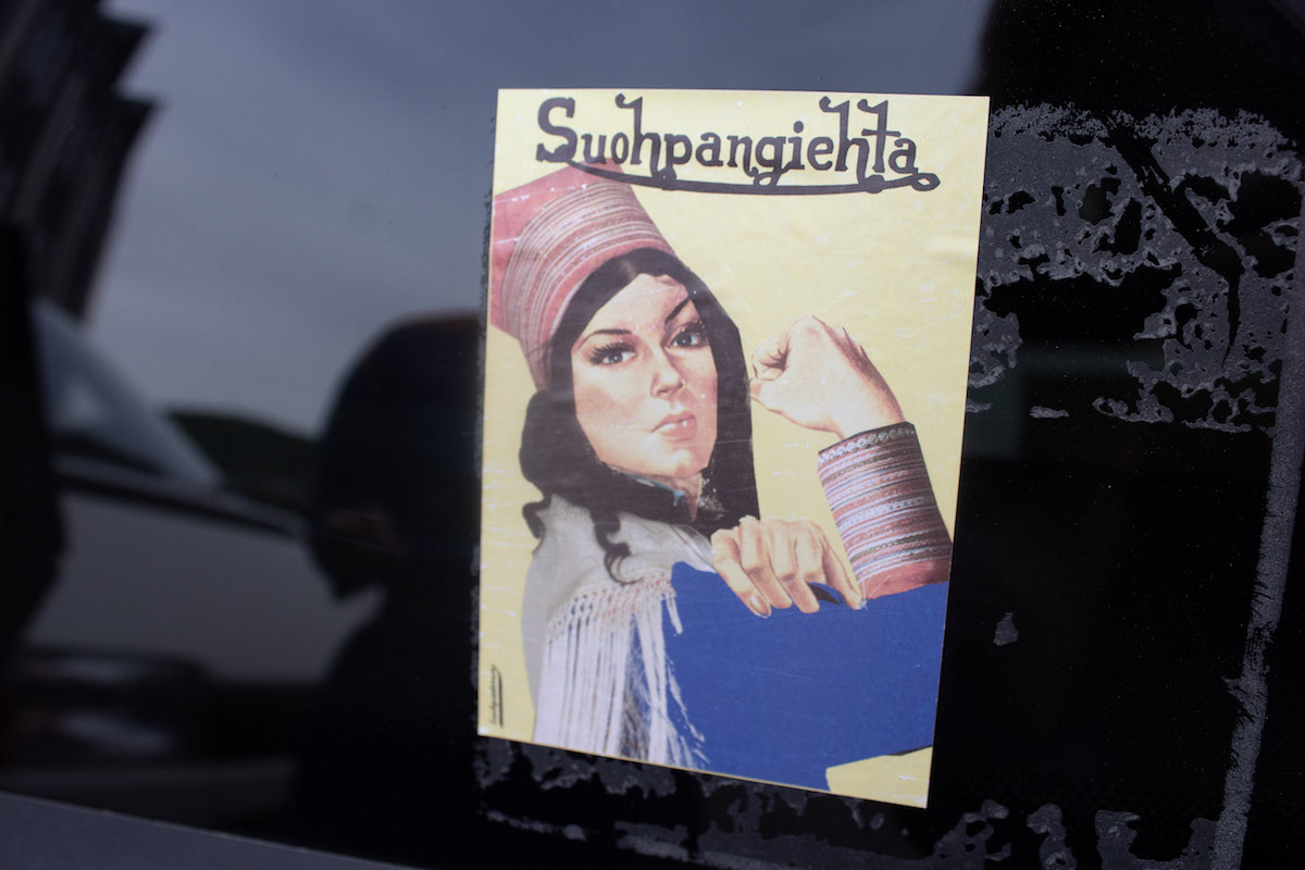 A Sámi take on Rosie the Riveter by Suohpanterror