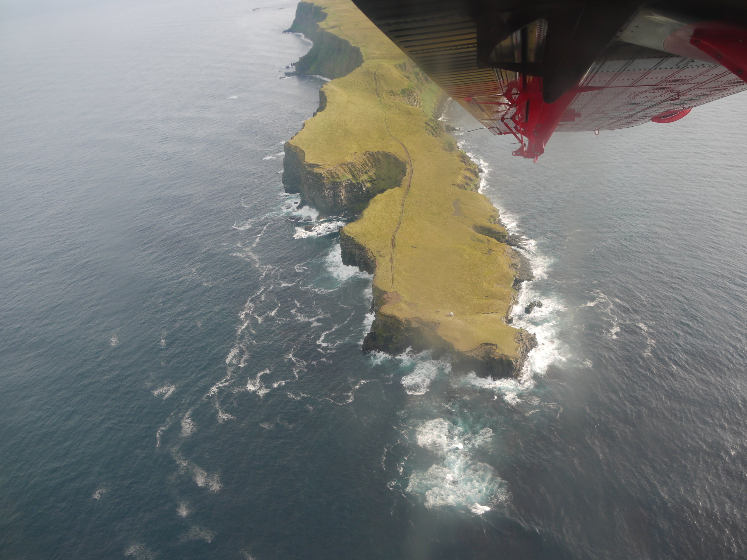 Grímsey Island from the air