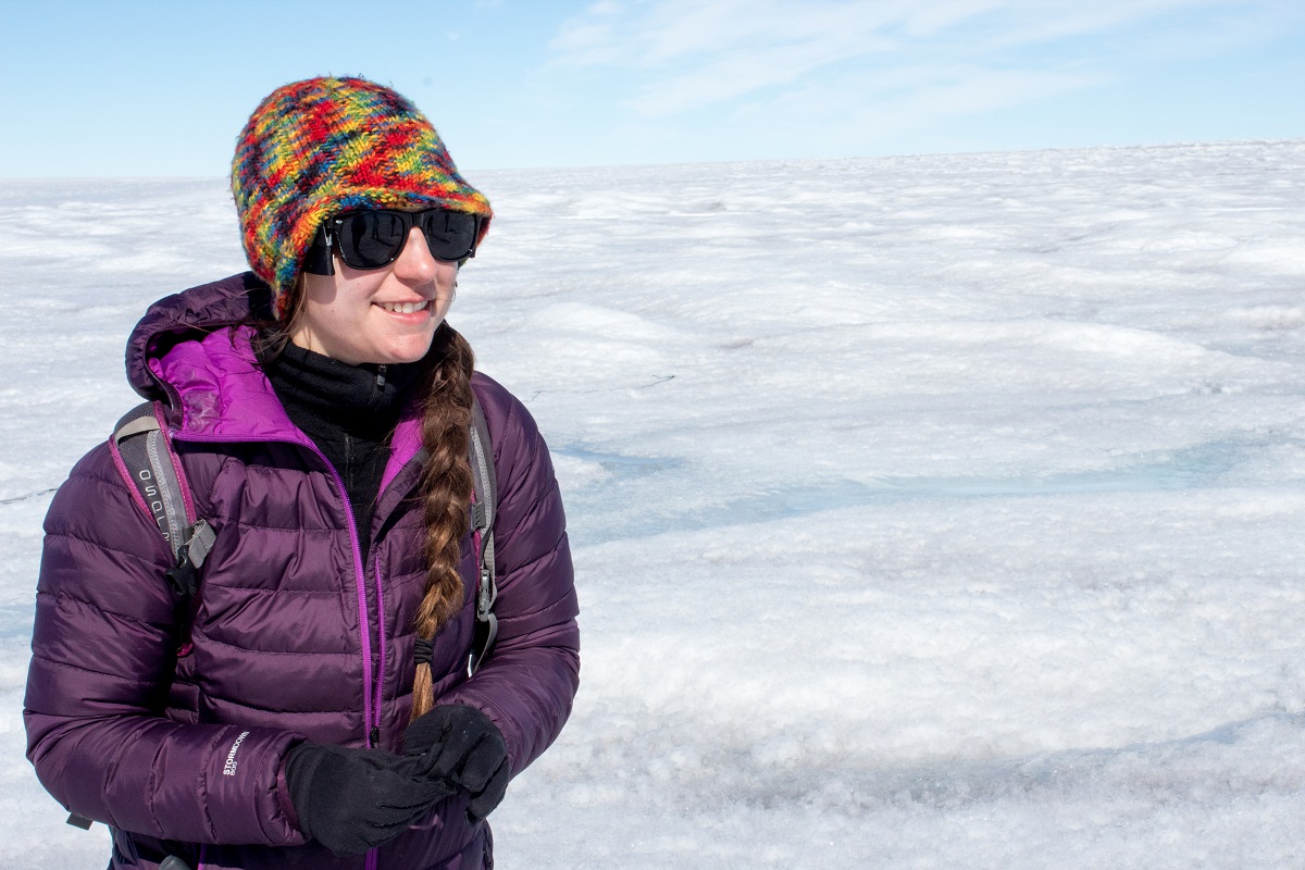 Going to the Greenland ice sheet is "every geophysicist's dream," says Rosie Leone, a graduate student at the University of Montana.