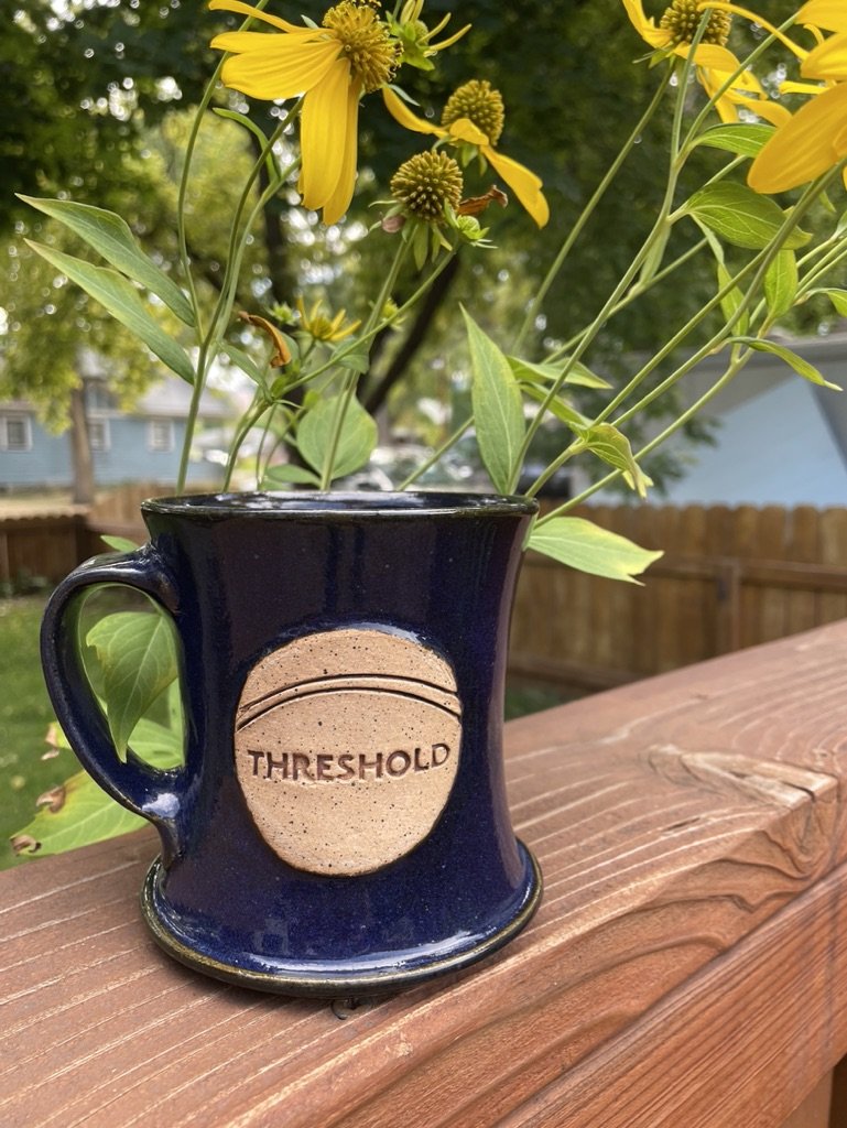 Threshold logo ceramic mug