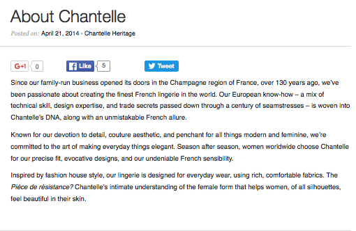 About Chantelle
