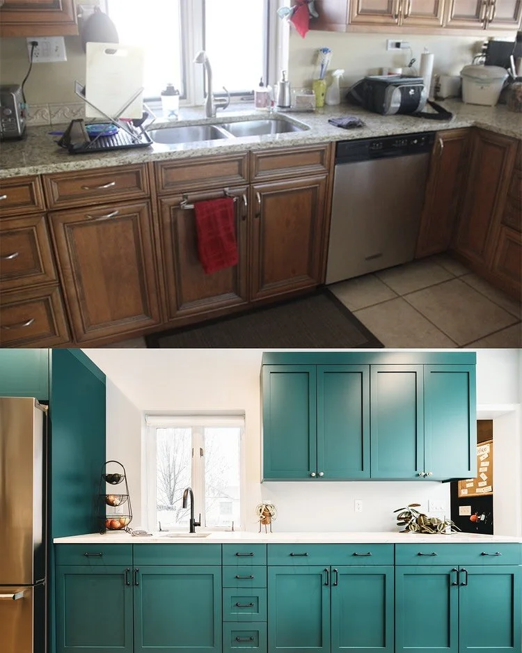 We know you love a makeover… and so do we. #beforeandafter #denverarchitect #denverdesigner #denver #denverdesign #denverinteriordesign