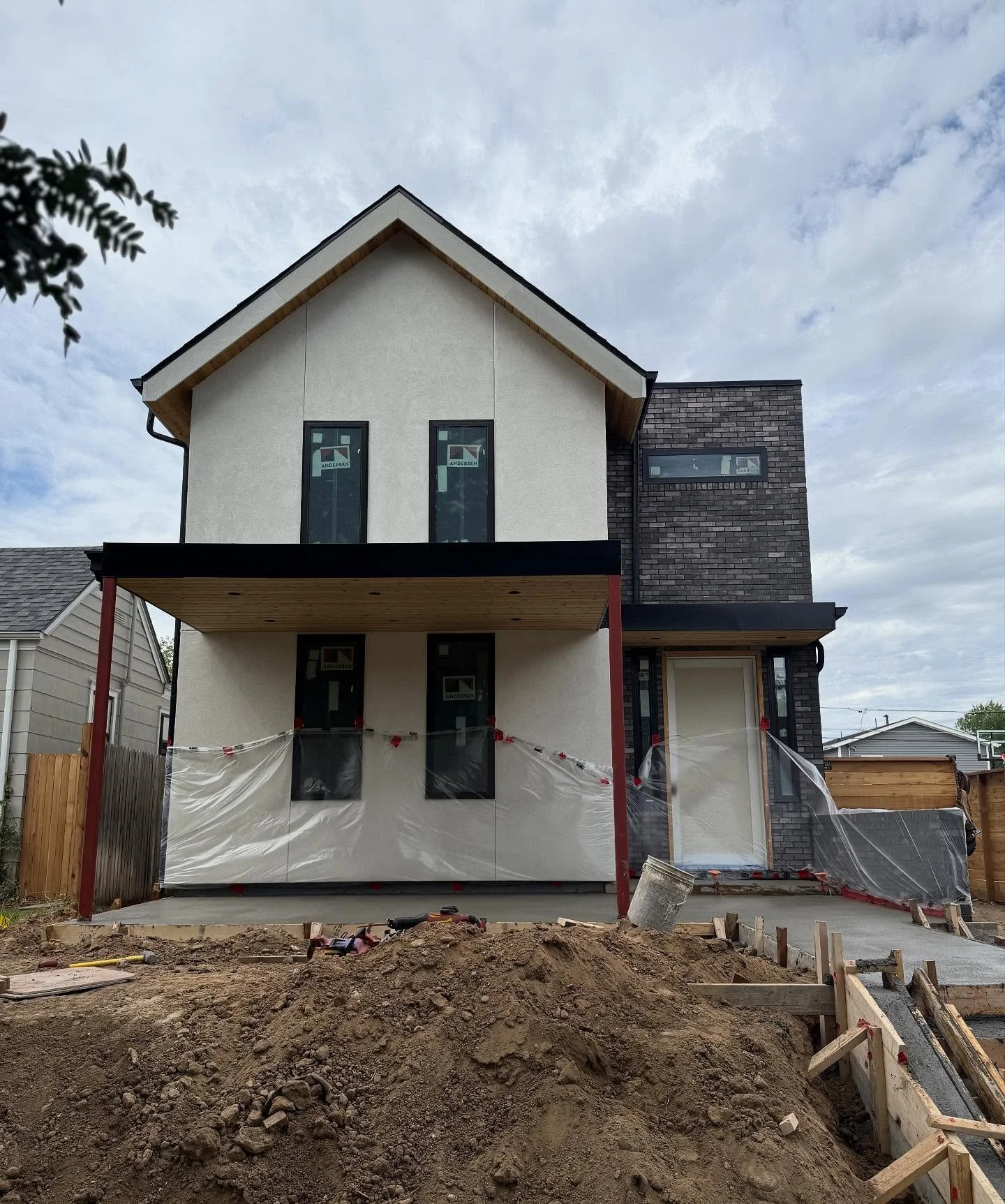 Friday progress site visit on a beautiful ground up in Platt Park.  Pouring flatwork.  More photos to come!