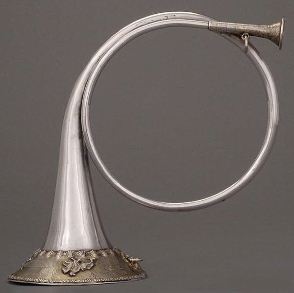 A hunting horn circa 1700s