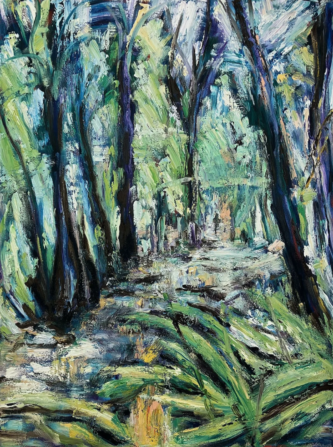   Wandering Alone   oil on canvas   102×75cm   SOLD    