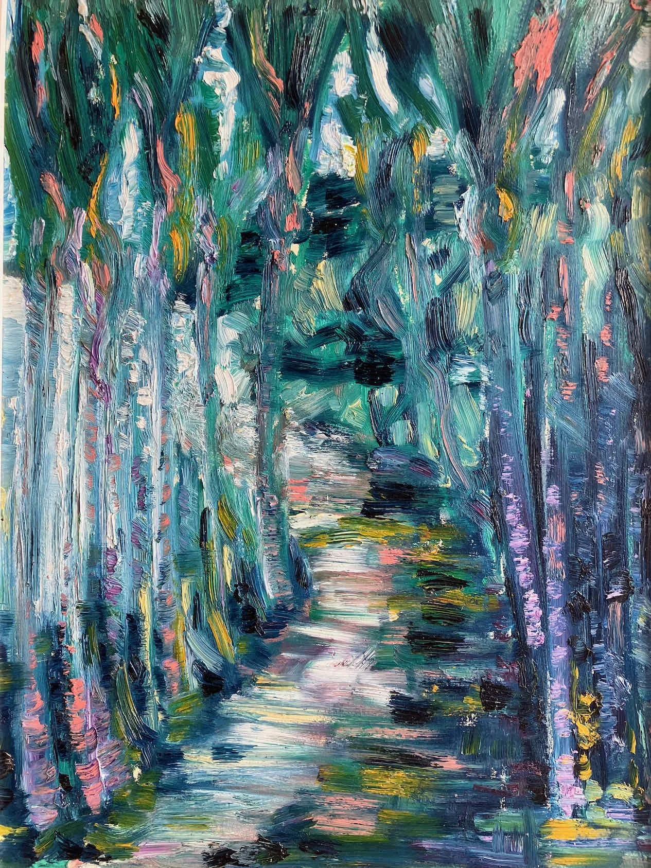   Keep to the Path   oil on board   60×45cm    Enquire   